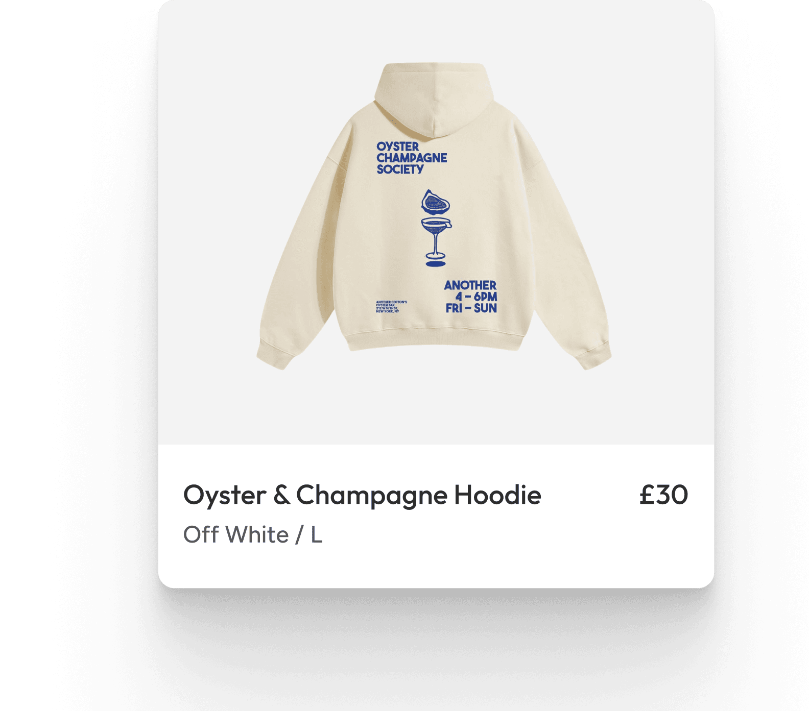 Liqo branded hoodie, front view