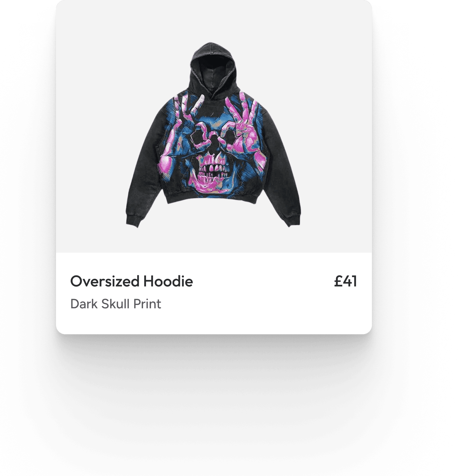 Liqo branded hoodie, back view